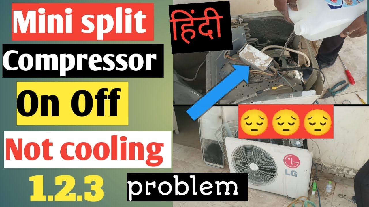 Ac outdoor fan Capacitor | Mini split Ac | LG Ac Compressor hot |  Mini split leak 