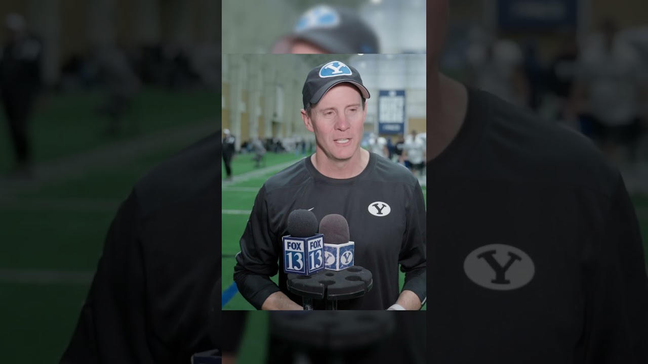 GAME WEEK &mdash; Utah | post practice interviews | Jay Hill | #byufootball #gocougs