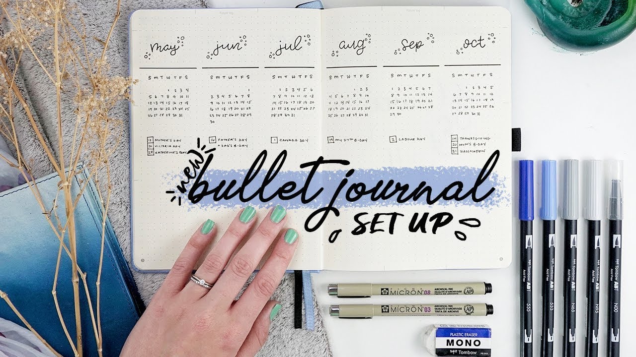 NEW Bullet Journal Set Up 2018  |  Migrating Into My New BuJo! (OLD VERSION) // PLANT BASED BRIDE