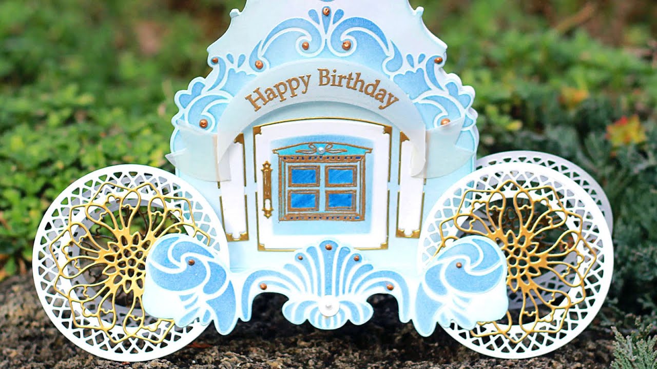 Cinderella's Carriage - 3D Card