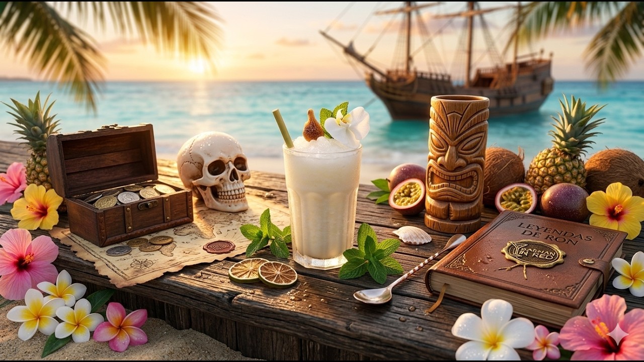 Cóctel Tropical - Tiki Lei 🌴🌴