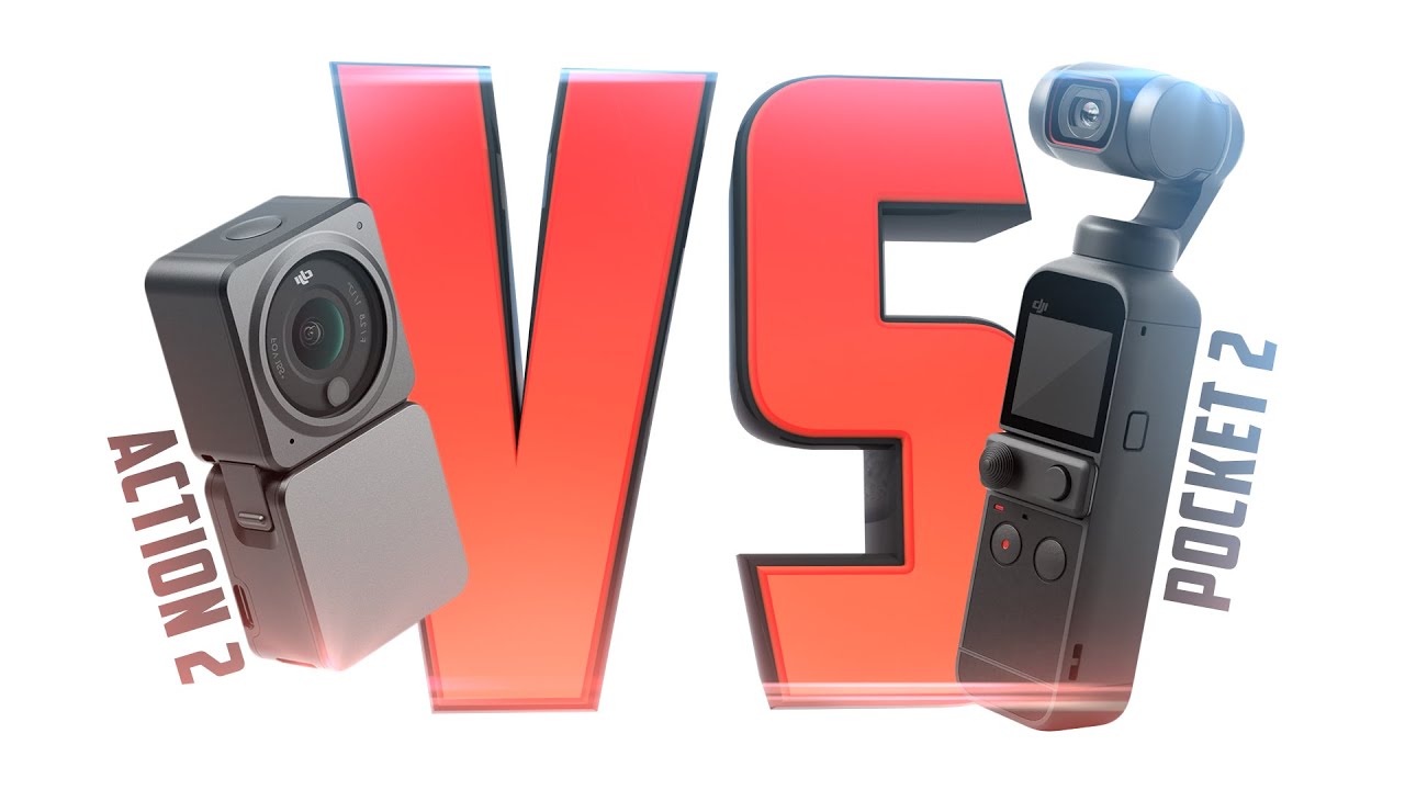 Action 2 VS Pocket 2 DJI camera 4K footage 2022 hyperlapse slow motion low light sound test