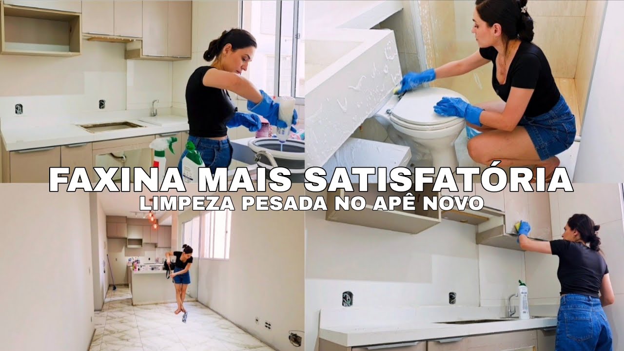 FAXINA PESADA NO APARTAMENTO NOVO/estava muito sujooo