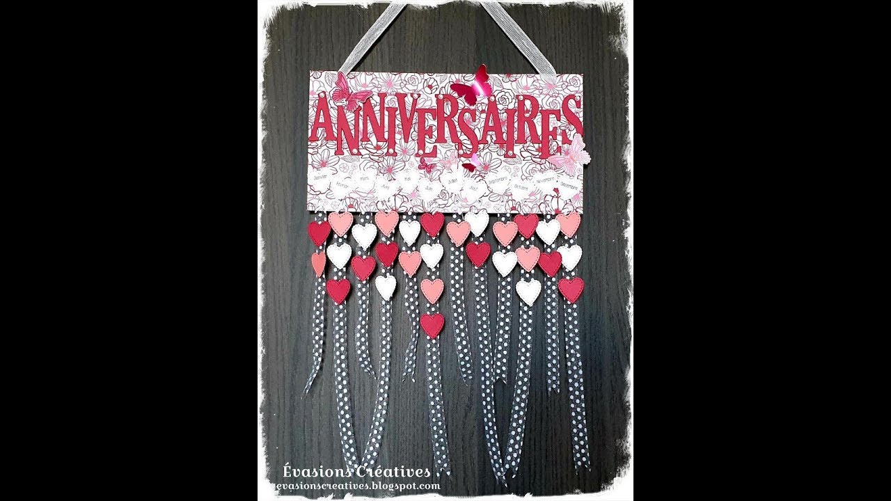 [ Home-Déco ] Un calendrier des anniversaires perpétuel par Évasions Créatives