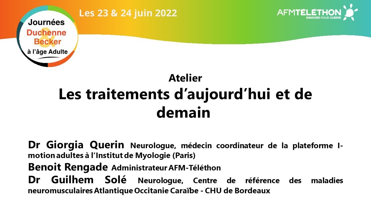 #JADB Atelier : Les traitements d’aujourd’hui et de demain | AFM-Téléthon