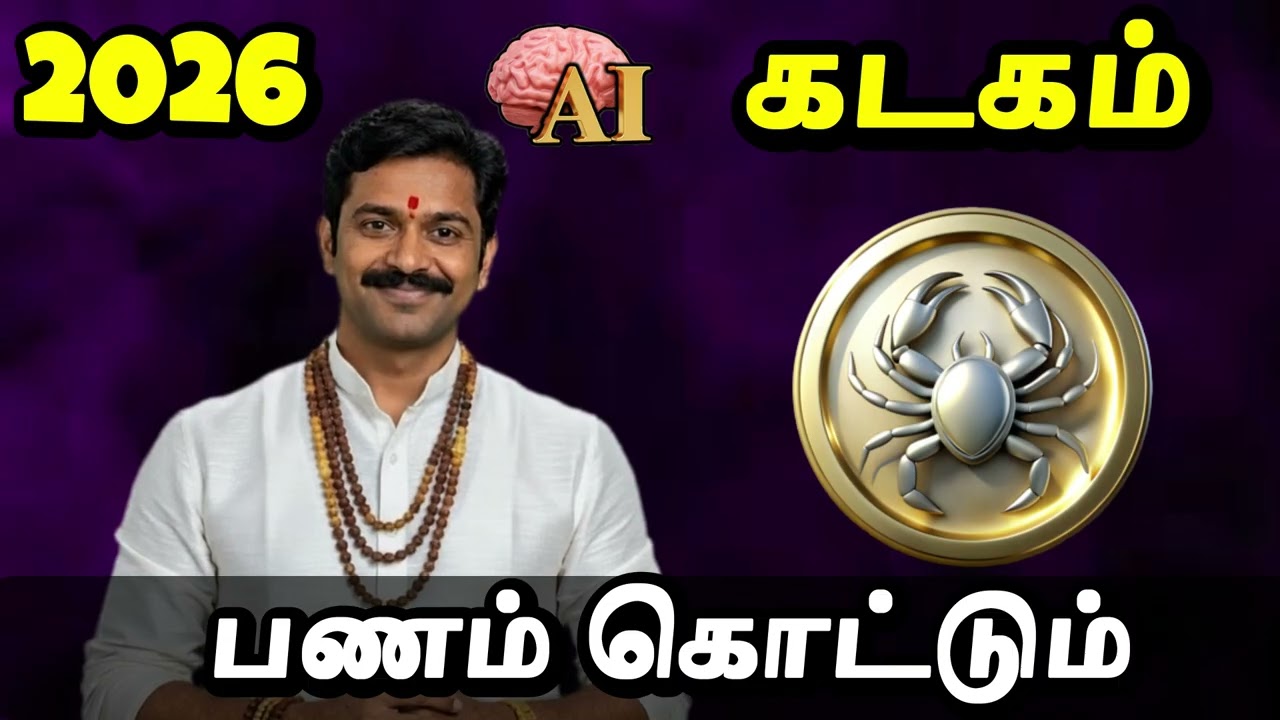 கடகம் 2026 ராசிபலன் – ராஜயோகம்! பணம் கொட்டும், கனவு நிறைவேறும் ஆண்டு! 🦀✨