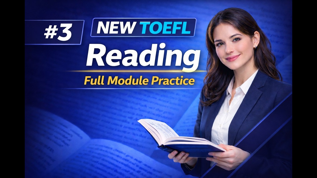 NEW TOEFL Reading Full Module Practice #3｜新形式 完全模試（2026対応）