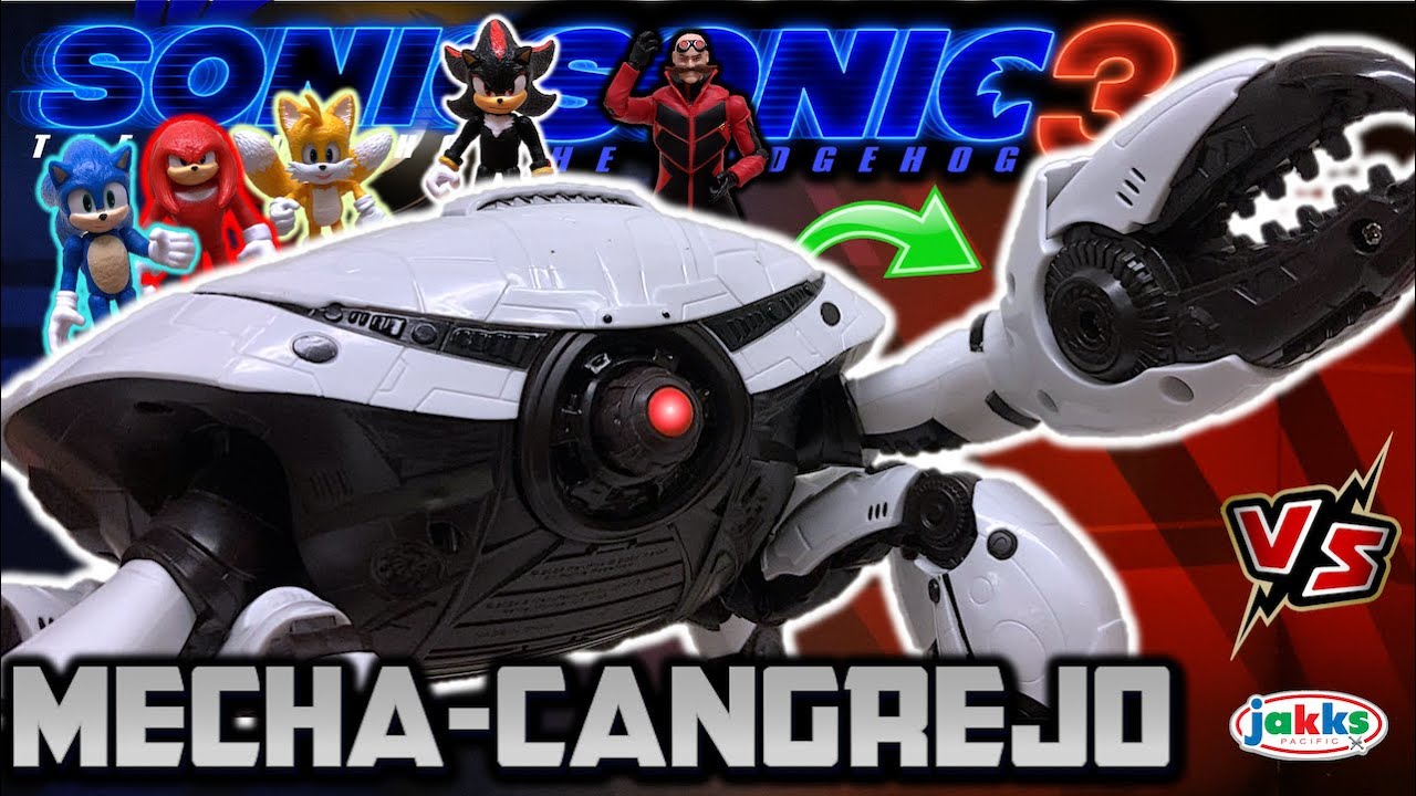 SONIC 3 - EL MECHA CANGREJO de Eggman | Playset de Colección Jakks Pacific (2024) - TOY SHOTS