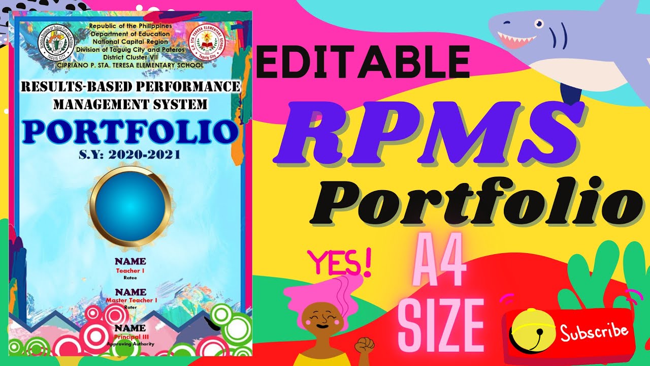 A4 FORMAT EDITABLE RPMS PORTFOLIO