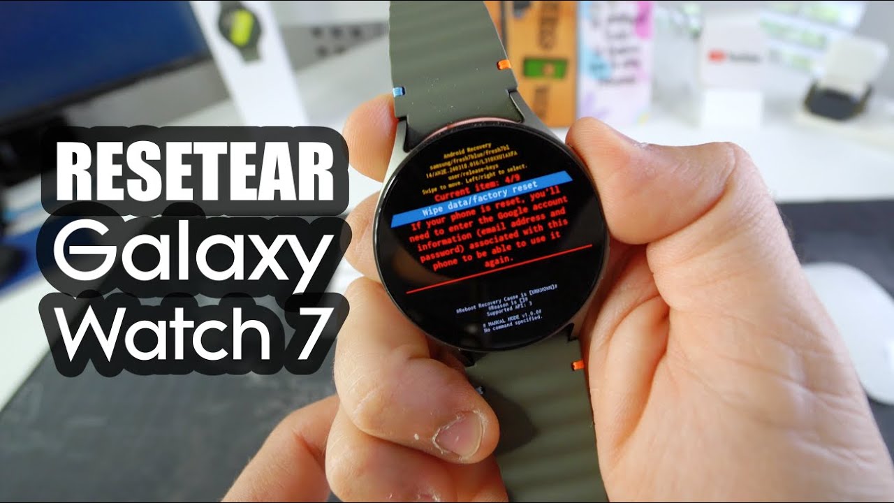 Como Resetear a Modo Fabrica el Samsung Galaxy Watch 7 ★ Hard Reset