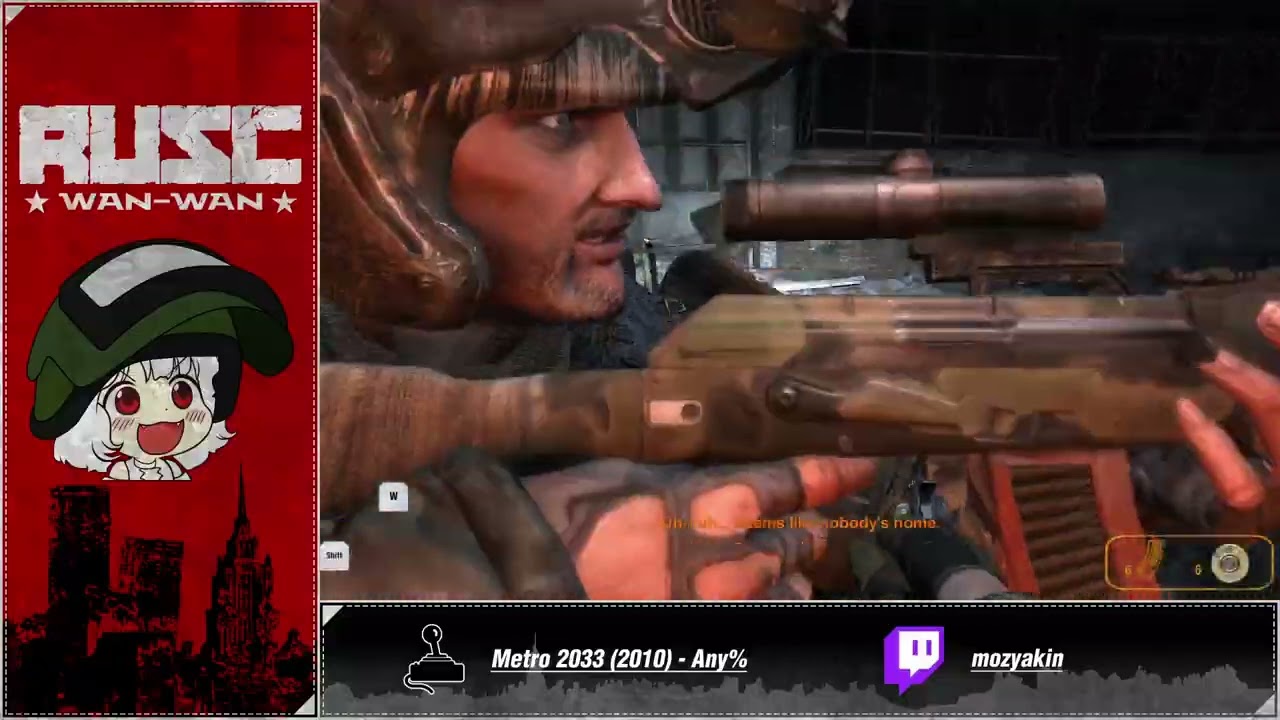 WanWan Speedrun Metro 2033 Вместе С Mozyakin