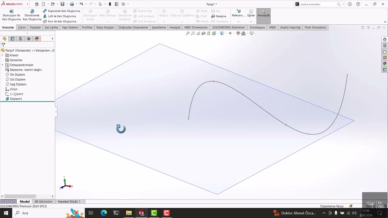 6 SolidWorks Feature Tools – Dell  and Spline Tangency