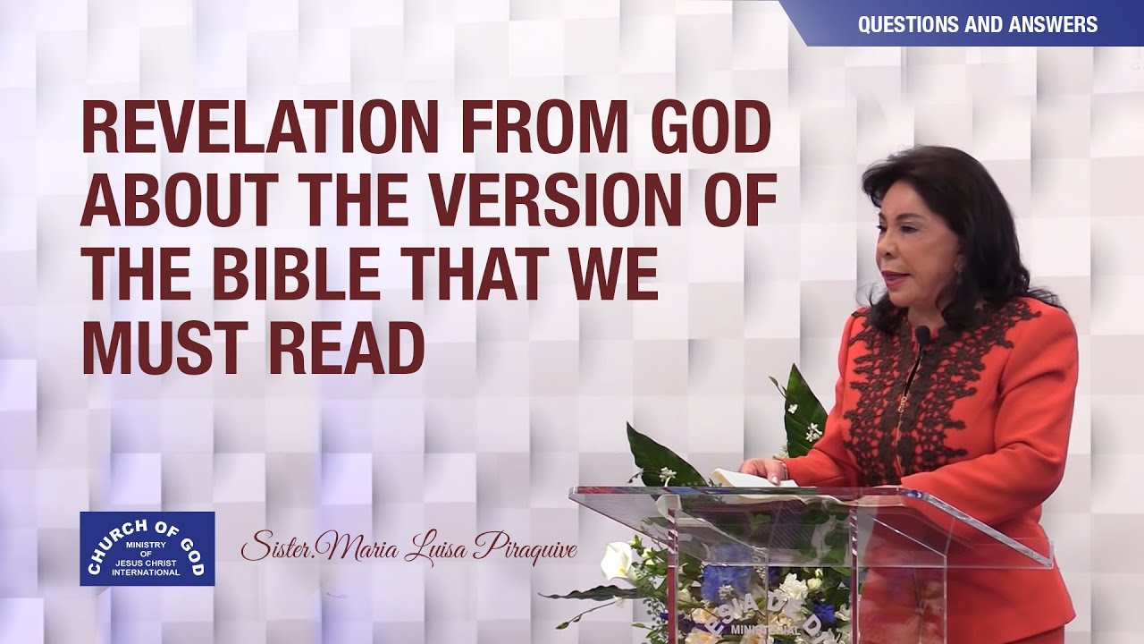 (English) Revelation from God about the Bible version that we must read - Sr. Maria Luisa Piraquive