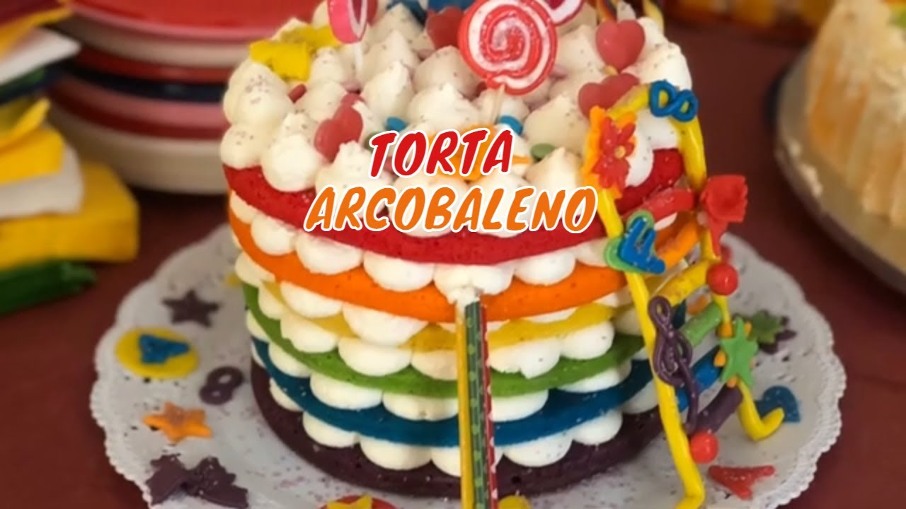 TORTA ARCOBALENO  RAINBOW CAKE