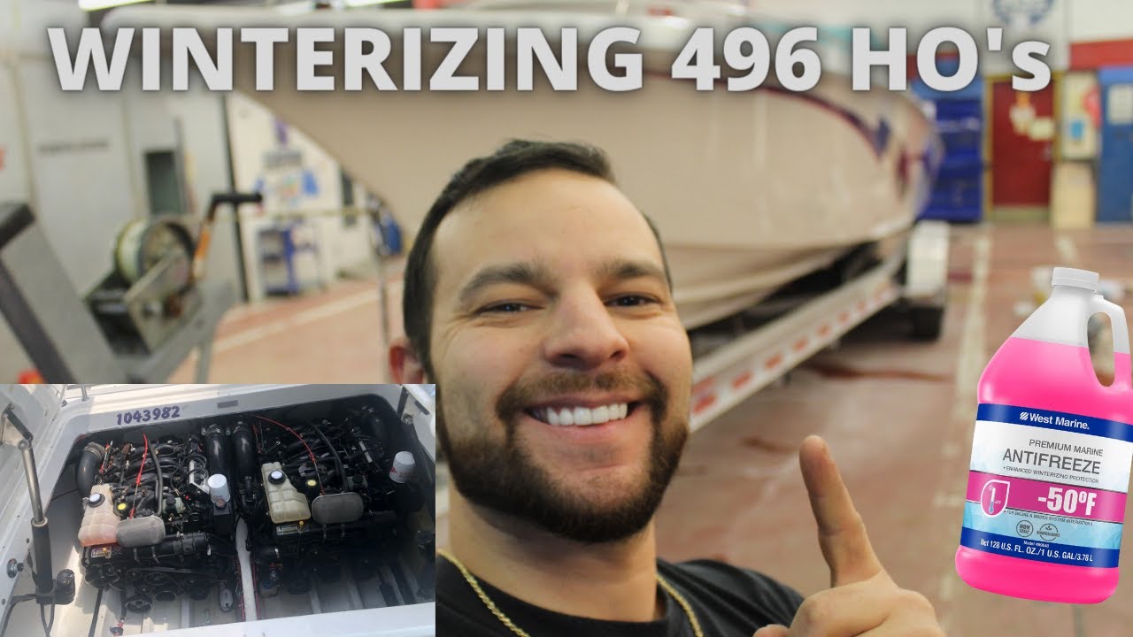 Winterizing 496 HO's in my Fountain Lightning 35