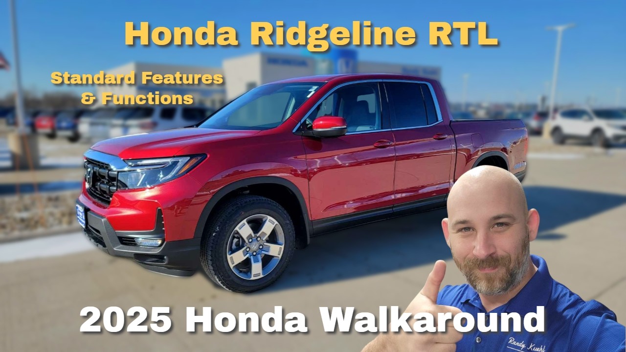2025 Honda Ridgeline RTL Standard Features Walkaround Review