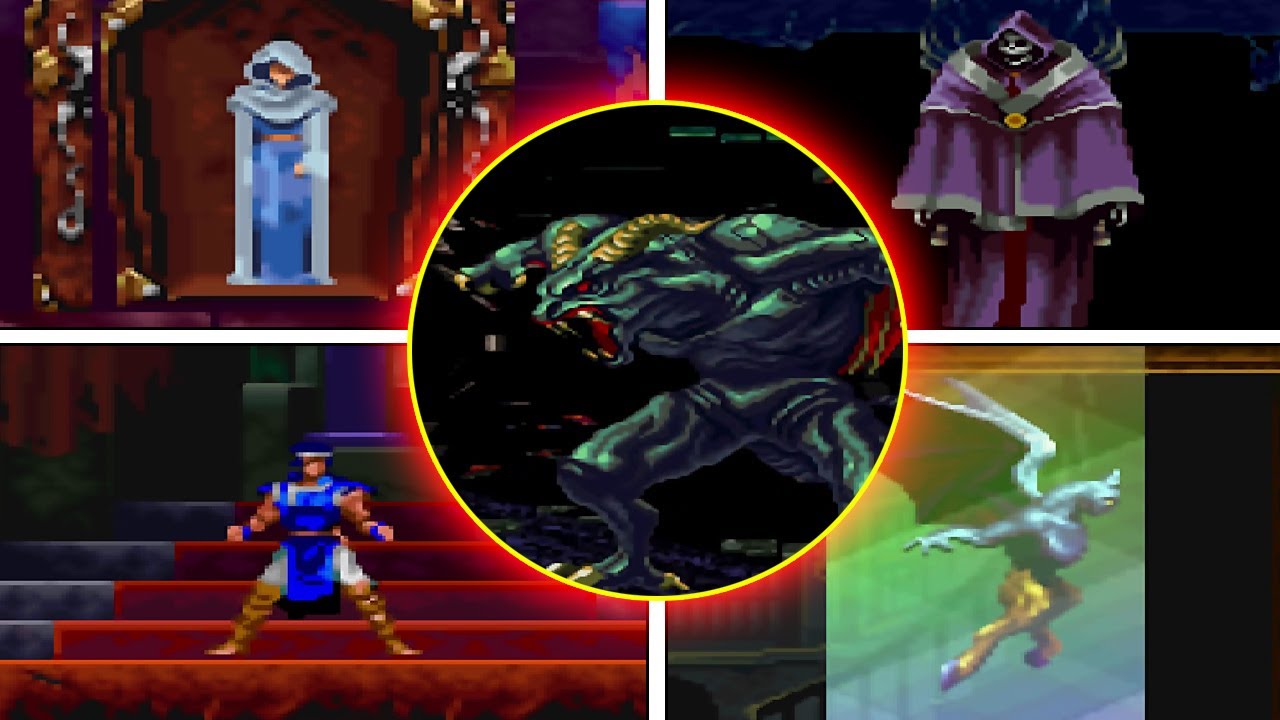 Castlevania Symphony of the Night All Bosses + Every Boss Battle + Best Good Ending