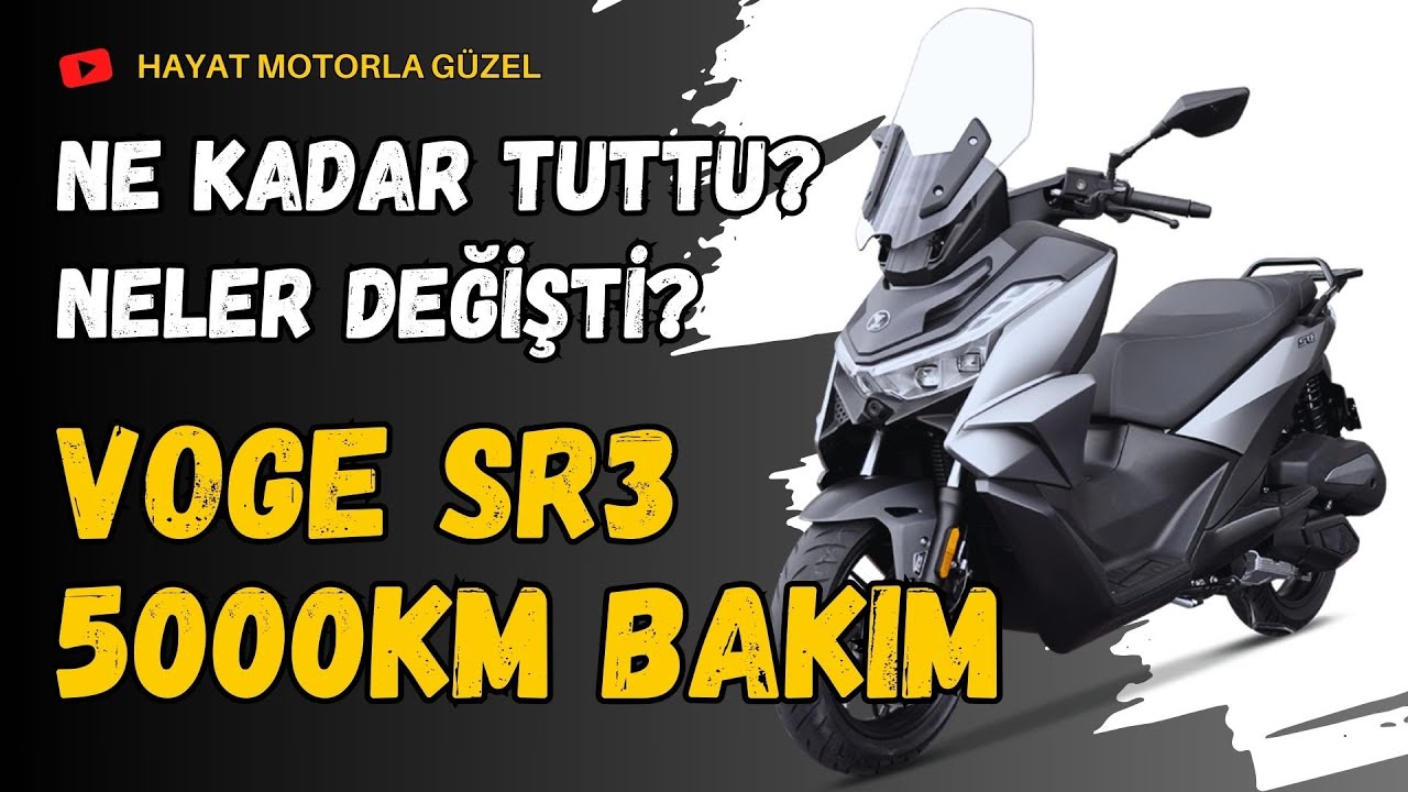 Voge SR3 5000KM Bakımı | Ne Kadar Tuttu? Neler Değişti | Hayat Motorla Güzel