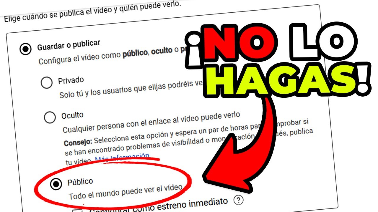 C&Oacute;MO Subir un VIDEO a YouTube CORRECTAMENTE en 5 Minutos!!