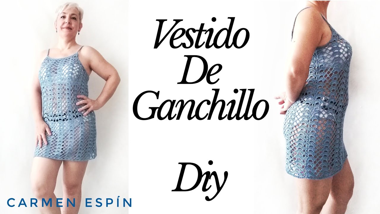 Vestido de GANCHILLO O CROCHET (salida de playa): diy
