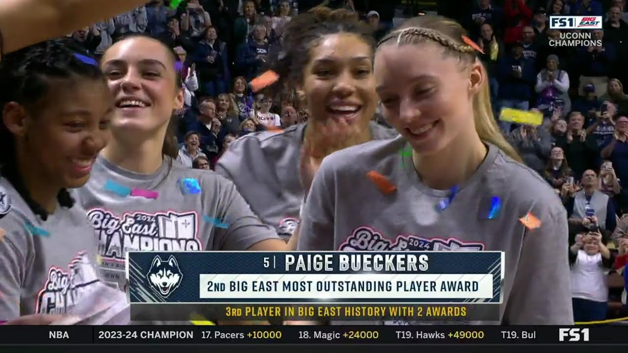 🏆Trophy Presentation + Interviews, Paige Bueckers Named MOP | UConn Huskies Win Big East Tournament