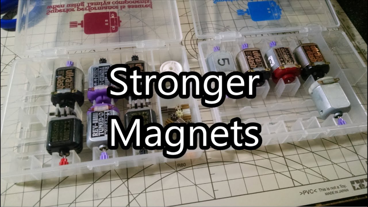 【ミニ四駆】Tamiya Mini 4WD Testing: Stronger Magnets
