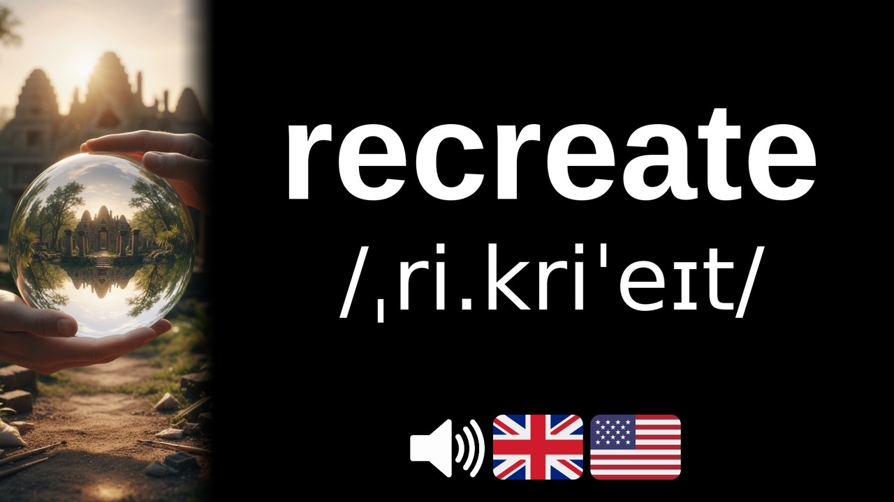 How to pronounce recreate (CORRECTLY!)