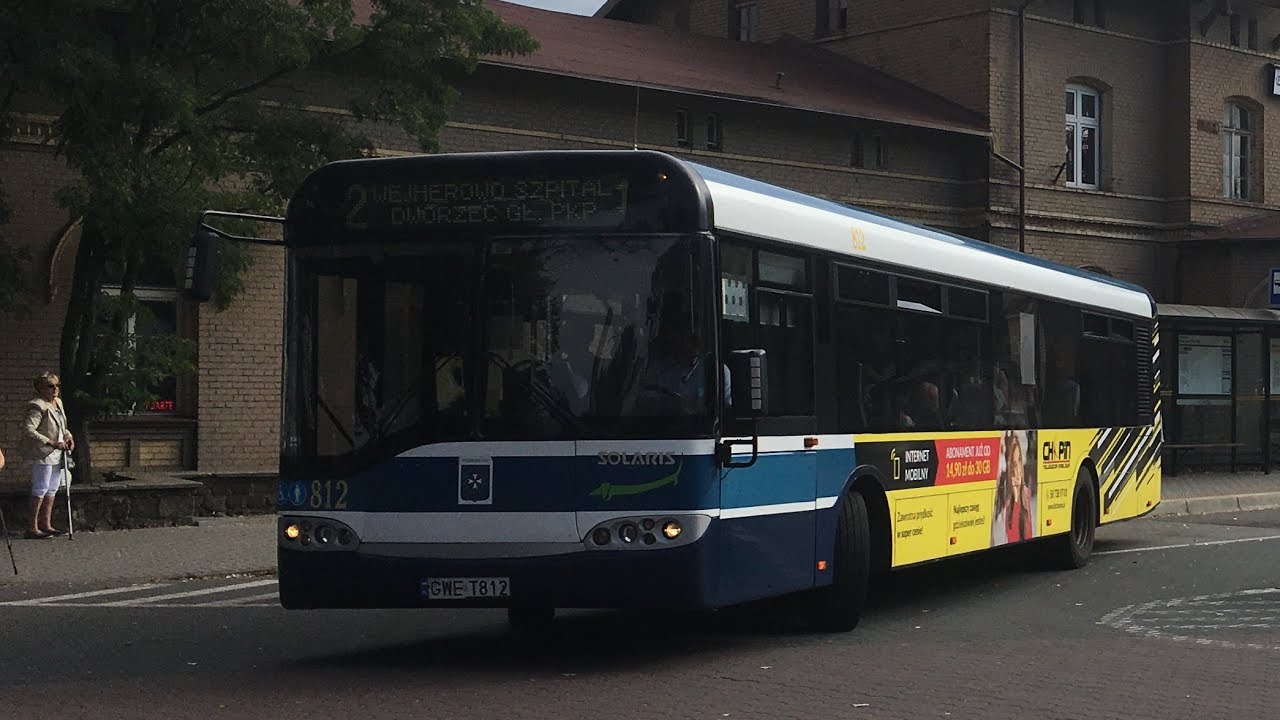 - 2️⃣, KIERUNEK: SZPITAL WEJHEROWO ~ SOLARIS URBINO 12 I #812 [ MZK WEJHEROWO ]