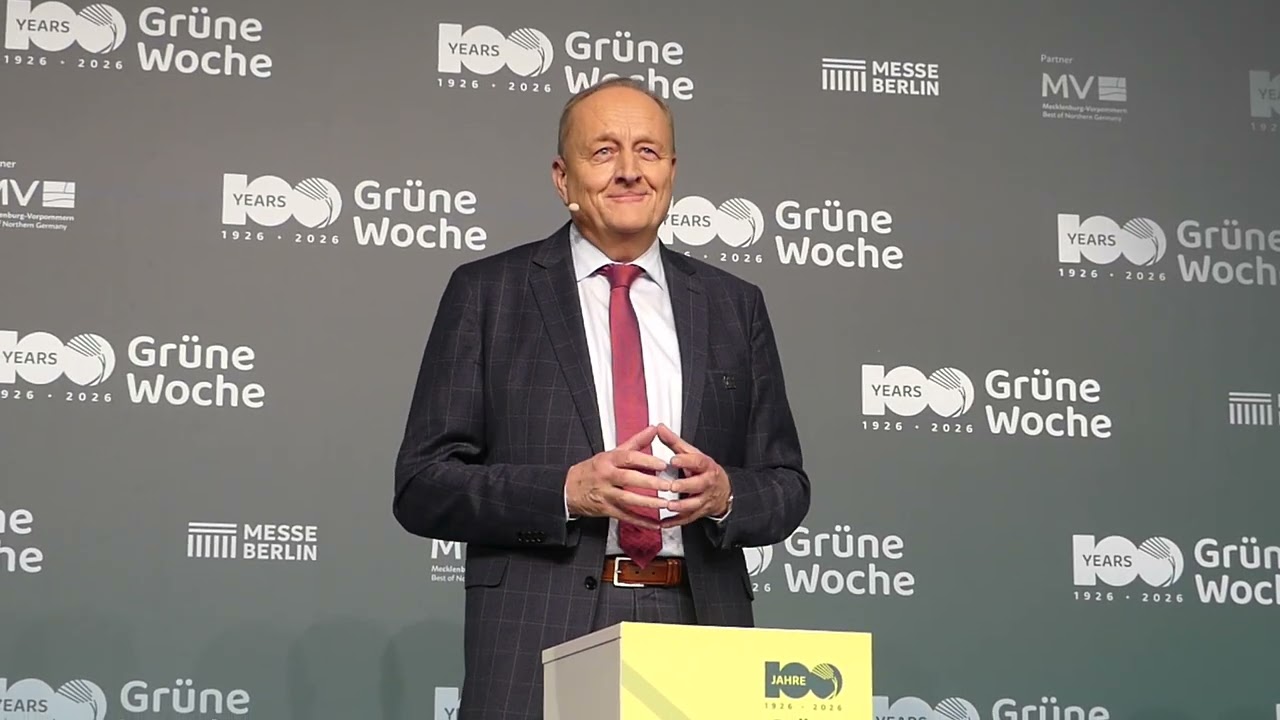 Gr&uuml;ne Woche 2026 Berlin feiert 100 Jahre Bauernpr&auml;sident Joachim Rukwied