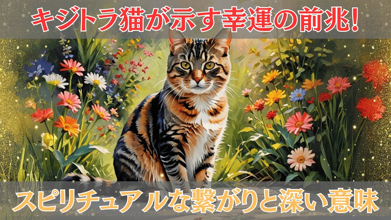 キジトラ猫が示す幸運の前兆！スピリチュアルな繋がりとその深い意味