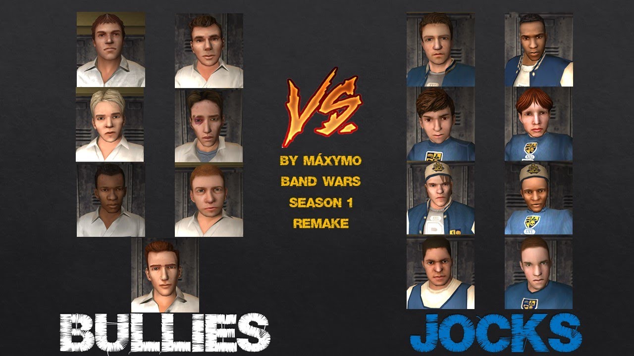 Bully SE: Bullies vs Jocks (Band Wars - Season 1 Remake) (8k)