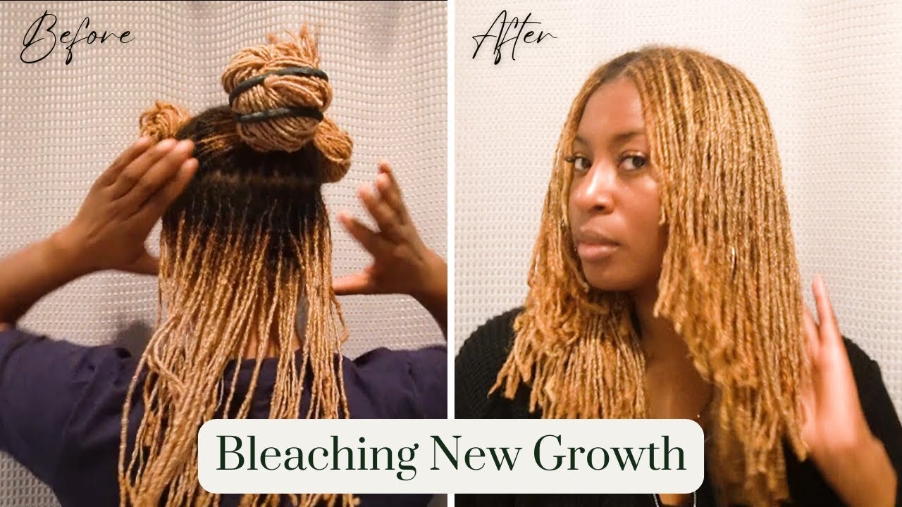 Touching Up My New Growth with Bleach