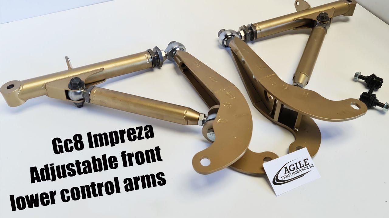 Agile Performance Subaru GC8 Impreza Adjustable front lower arms install