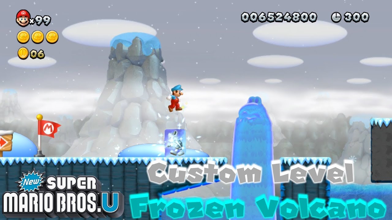NSMBU Custom Level: Frozen Volcano