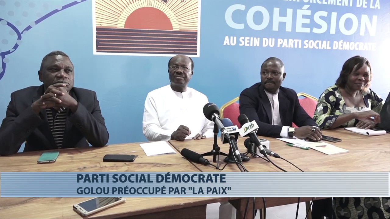 Politique : congrès constitutif du Parti Social Démocratique d'Emmanuel Golou