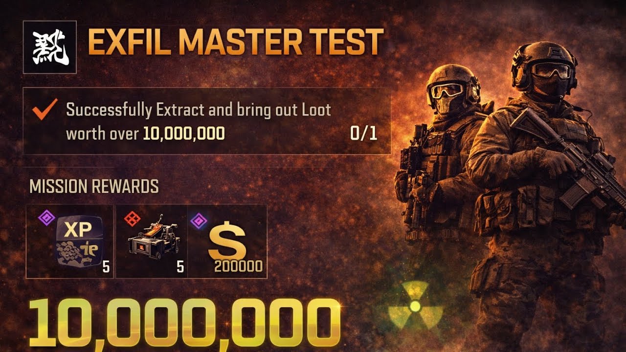 Exfil Master Test | 10,000,000 Loot Extraction Challenge 🔥 COD Mobile DMZ