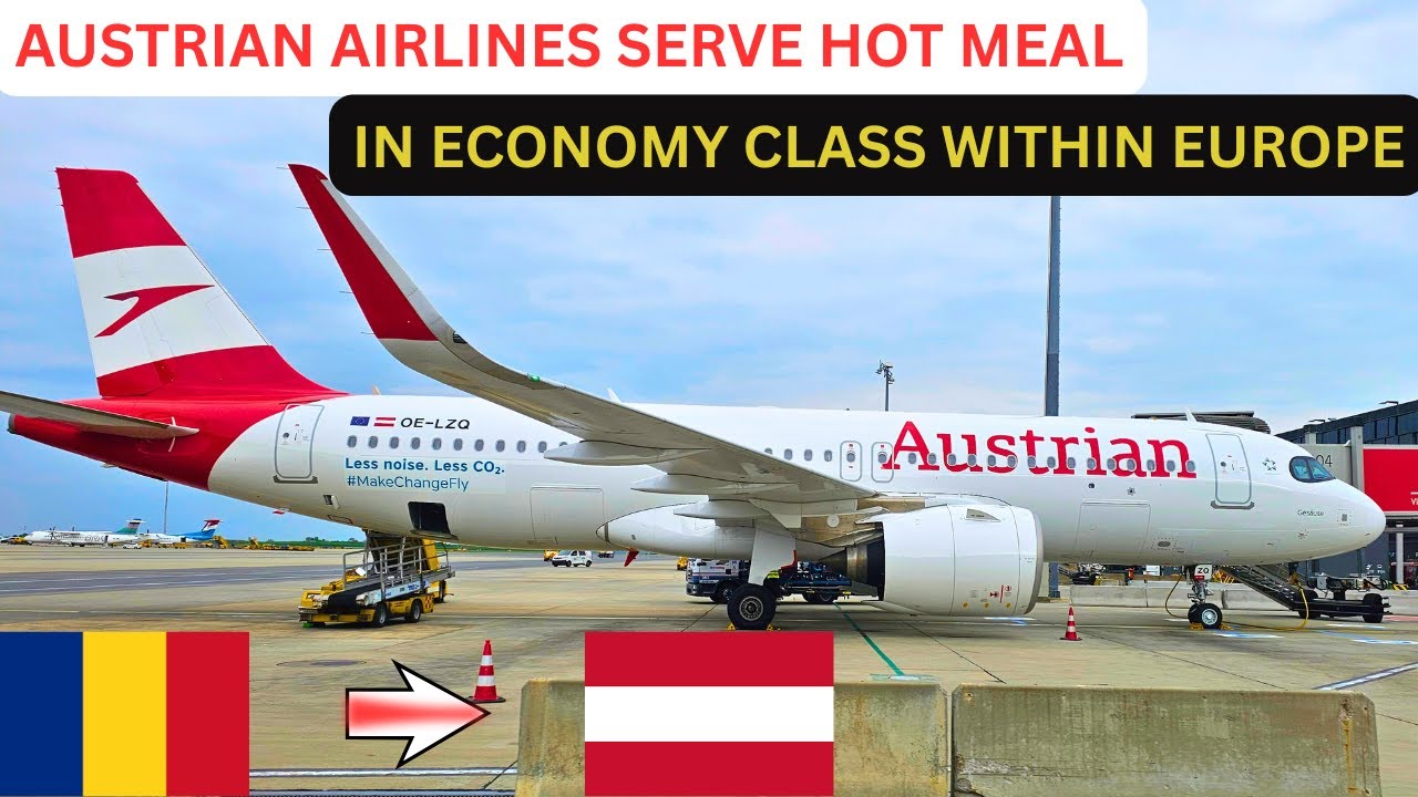 CHEAP FLIGHT ON AUSTRIAN AIRLINES | ECONOMY CLASS ON AIRBUS A320 | BUCHAREST TO VIENNA | TRIP REPORT