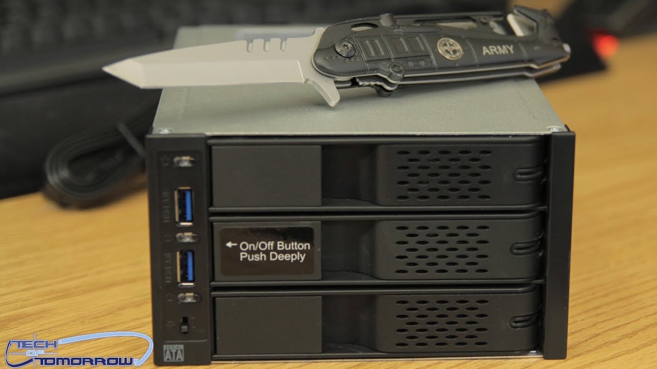 ICY DOCK MB973SP-2B Tray-Less 3 in 2 SATA Backplane Module Unboxing