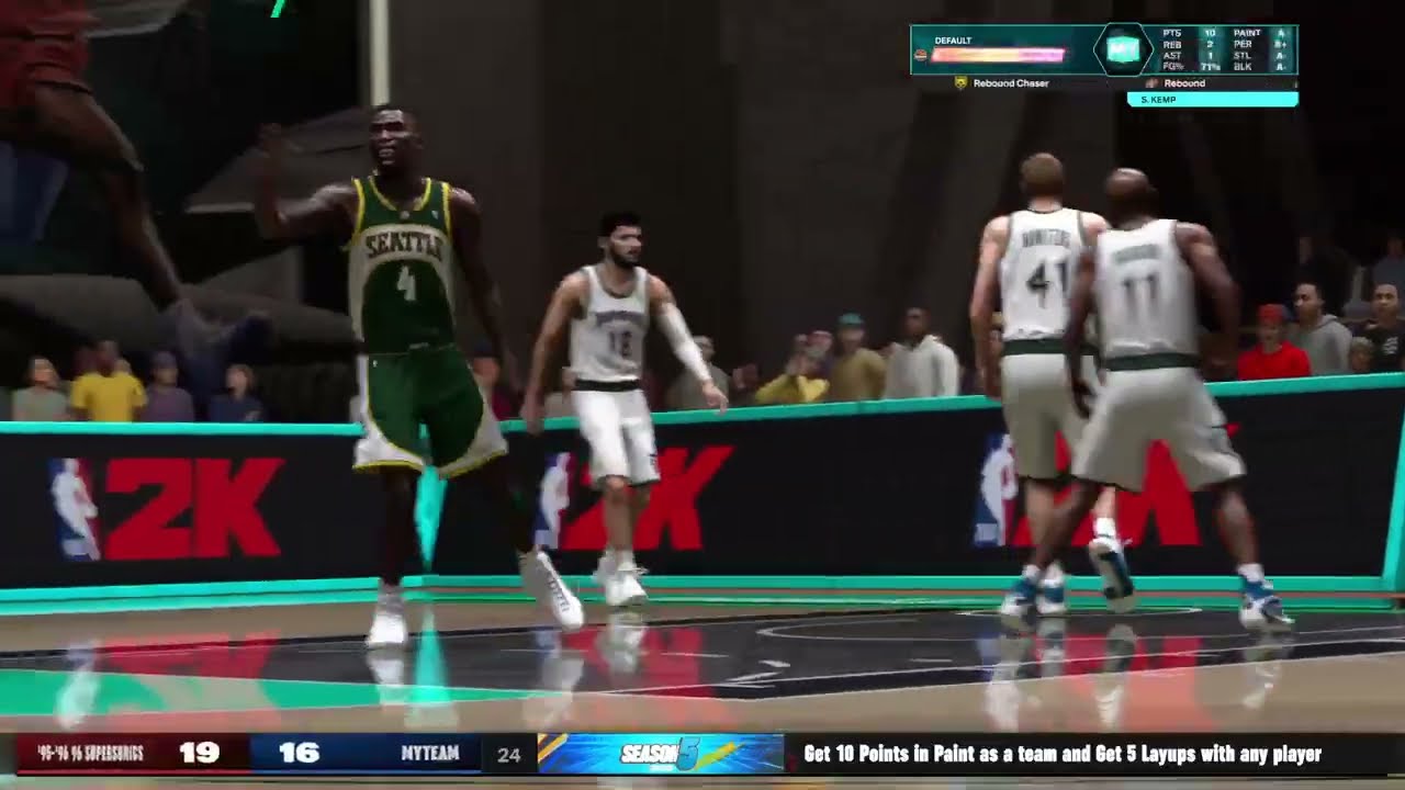 NBA2K26 3 on 3 My 1996 SuperSonics vs Dirk Nowitzki , Jacque Vaughn & Omri Casspi