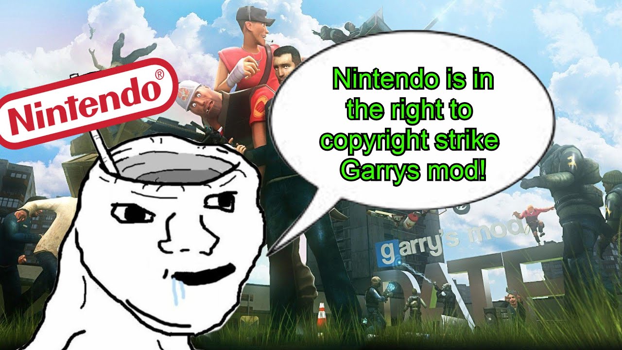 Nintendo fanboy CELEBRATES nintendo striking Garrys mod