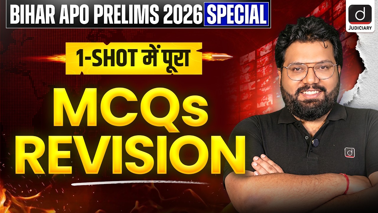 Bihar APO Prelims 2026 Special | 100 Most Important MCQs | Drishti Judiciary