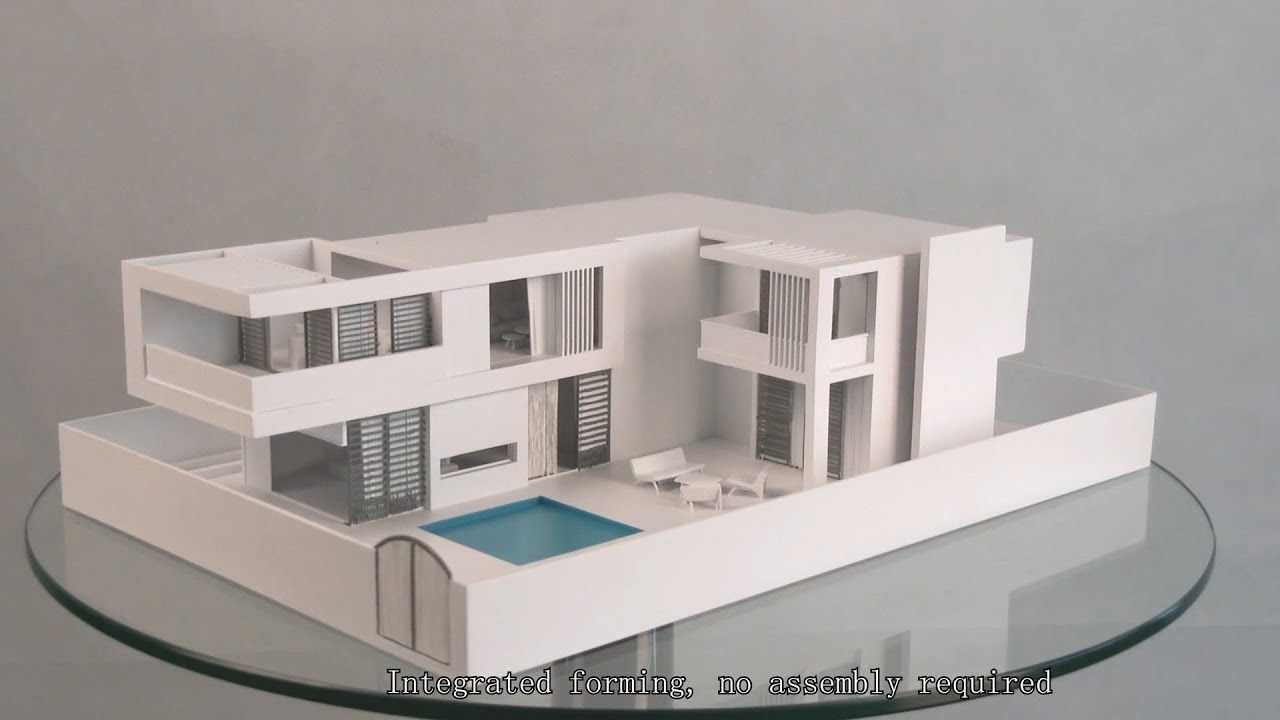 Application of 3D printing in construction industry   3D printing villa model process