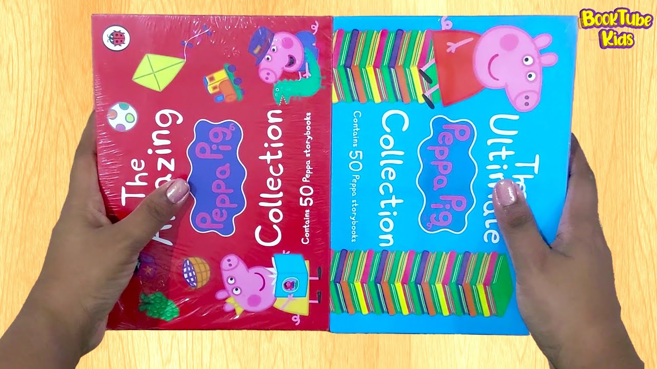 🐷PEPPA PIG : UNBOXING ULTIMATE PEPPA PIG 50 BOOK COLLECTION | Kids Books Read Aloud