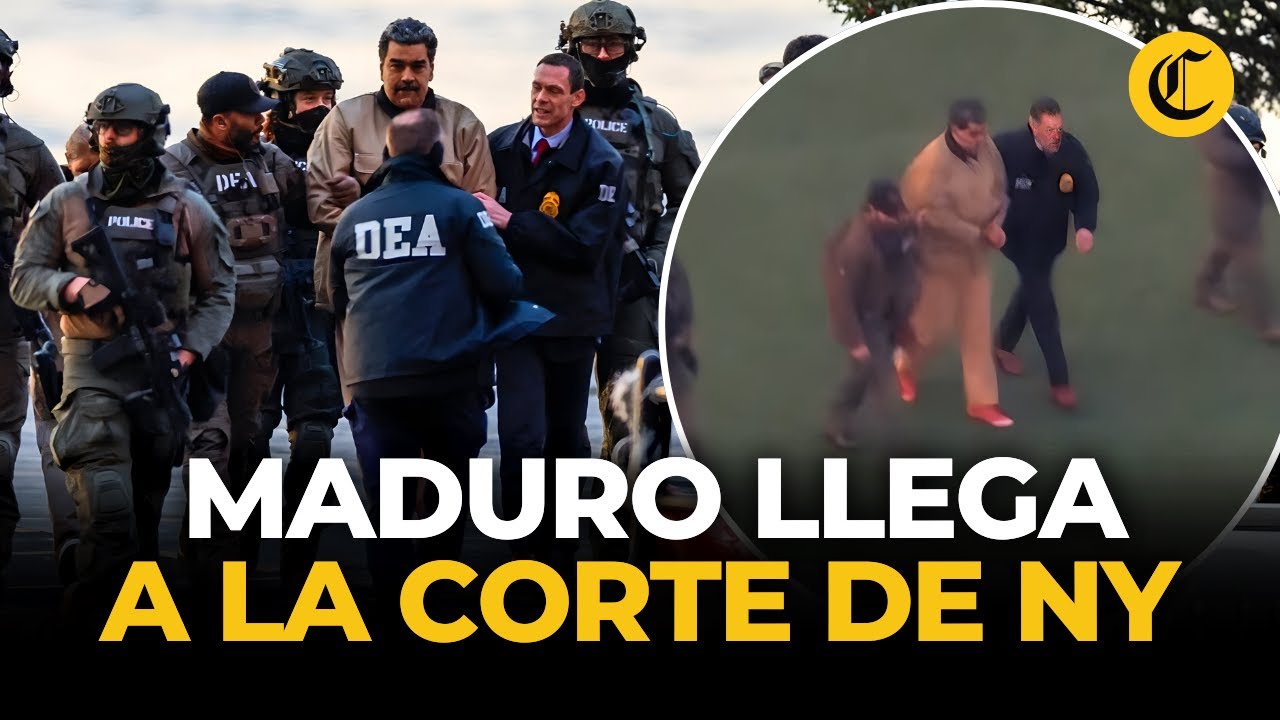 Nicolás Maduro: primeras imágenes de su traslado a la corte de Nueva York | El Comercio