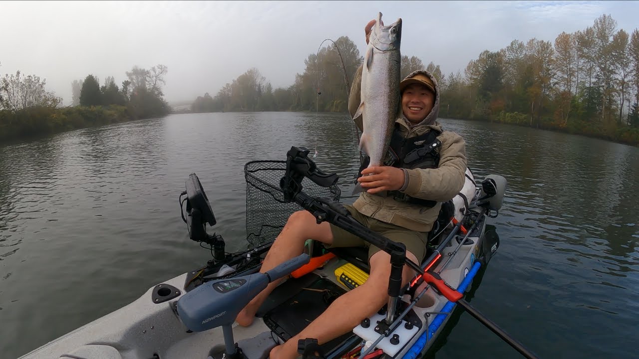Snohomish River Kayak Fishing October 2024 - Plastic Navy -