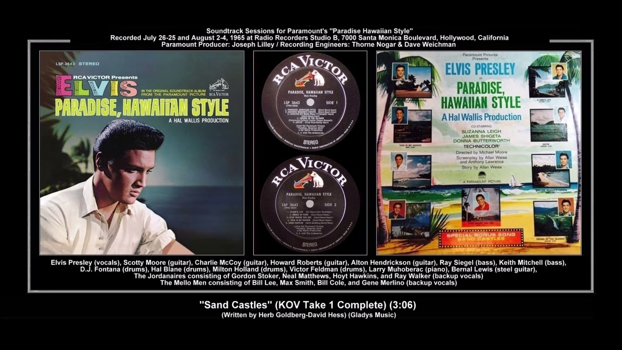 *(1965) RCA ''Sand Castles'' (KOV Take 1 Complete) Elvis Presley