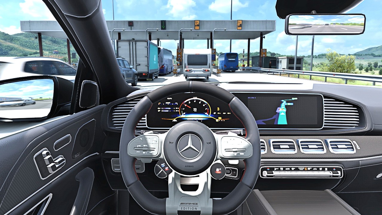 Mercedes-Benz GLE 63 S AMG 2025 - Euro Truck Simulator 2 [Steering Wheel Game Play]