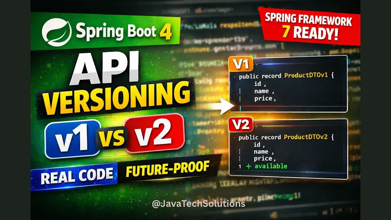 Объяснение версионирования API в Spring Boot 4 | Сопоставление DTO версий v1 и v2 | Готовность к ...