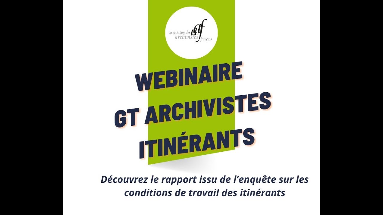 Webinaire - Présentation du rapport 