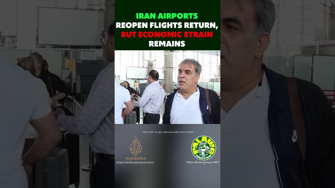 IRAN AIRPORTS REOPEN FLIGHTS RETURN, BUT ECONOMIC STRAIN REMAINS